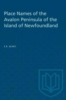 Place names of the Avalon Peninsula of the island of Newfoundland