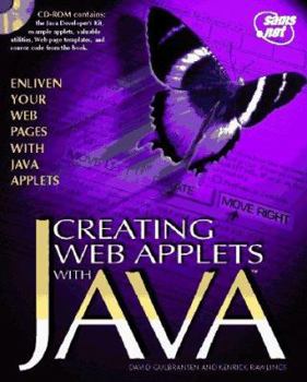 Paperback Creating Web Applets with Java: With CDROM Book