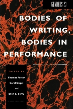 Paperback Genders 23: Bodies of Writing, Bodies in Performance Book