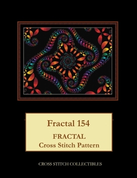 Paperback Fractal 154: Fractal Cross Stitch Pattern [Large Print] Book
