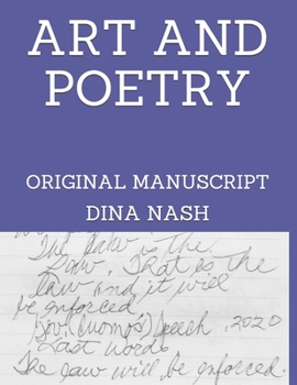 Paperback Art and Poetry: Original Manuscript Book