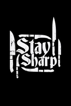 Stay sharp: 6x9 Throwing knifes | blank with numbers paper | notebook | notes