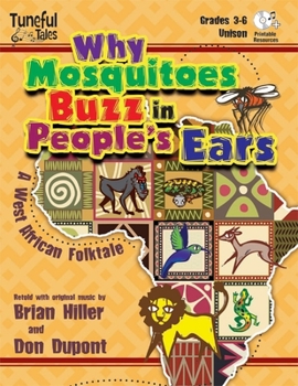 Hardcover Why Mosquitoes Buzz in People's Ears: A West African Folktale Book