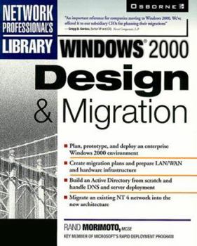 Paperback Windows 2000 Design & Migration Book