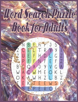 Word Search Puzzle Book for Adults: 120 Word Searches - Large Print Word Search Puzzles (Brain Games for Adults), SDB 015: Lovely twinkle and gold des