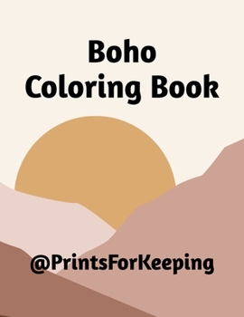 Paperback Boho Coloring Book