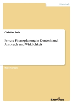 Paperback Private Finanzplanung in Deutschland. Anspruch und Wirklichkeit [German] Book