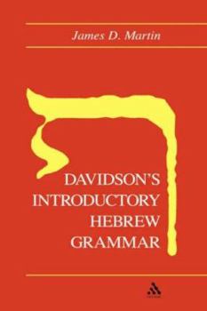 Hardcover Davidson's Introductory Hebrew Grammar Book