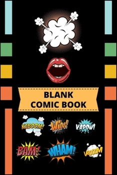 Paperback Blank comic book: Drawing Comics and Writing Stories with this blank Book