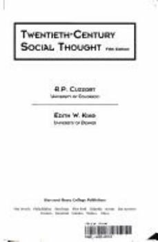 Paperback Twentieth-Century Social Thought Book