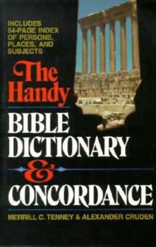 Paperback Handy Bible Dictionary and Concordance Book