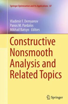 Paperback Constructive Nonsmooth Analysis and Related Topics Book