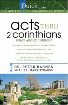 Paperback Acts Thru 2 Corinthians: What about Church? Book