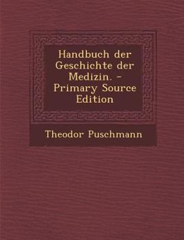 Paperback Handbuch Der Geschichte Der Medizin. [German] Book