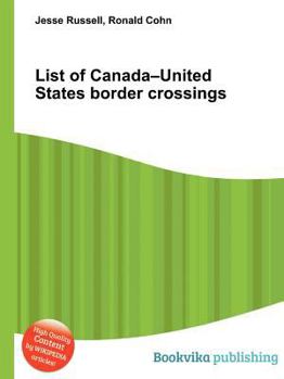 Paperback List of Canada-United States Border Crossings Book