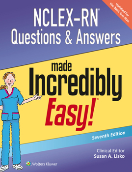 Paperback Nclex-RN Questions & Answers Made Incredibly Easy Book