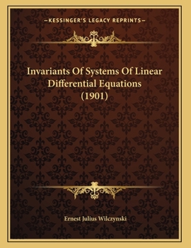 Invariants Of Systems Of Linear Differential Equations