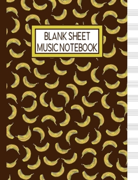 Blank Sheet Music Notebook: Music Manuscript Staff Paper for Musicians (108 pages, 12 staves per page)