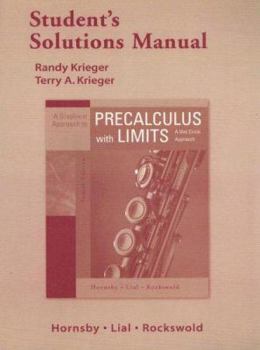 Paperback A Graphical Approach to Precalculus with Limits Student's Solutions Manual: A Unit Circle Approach Book