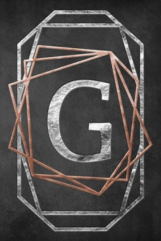 Chalkboard Foiling Minimalist Letter Notebook - G: A personalized monogram notebook just for you!