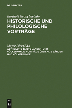 Hardcover Vorträge über alte Länder- und Völkerkunde [German] Book