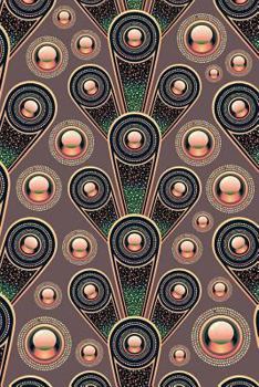 Abstract Digital Art Deco Art 2: Blank 150 Page Lined Journal for Your Thoughts, Ideas, and Inspiration