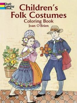 Paperback Children's Folk Costumes Coloring Book