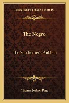 Paperback The Negro: The Southerner's Problem Book