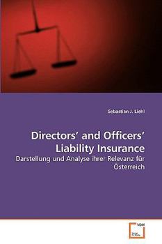 Paperback Directors' and Officers' Liability Insurance [German] Book