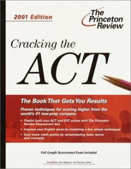 Paperback Cracking the ACT, 2001 Edition Book