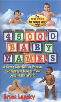 Hardcover 45,000+ Baby Names Book