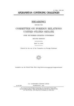 Paperback Afghanistan: continuing challenges Book