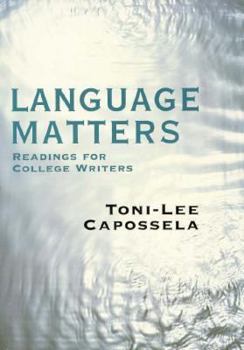 Paperback Language Matters: Readings for College Writers Book