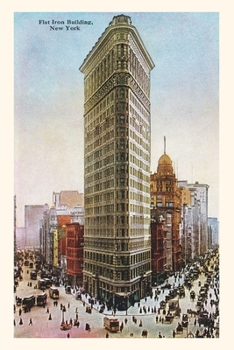 Paperback Vintage Journal Flat Iron Building, New York City Book