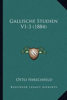 Paperback Gallische Studien V1-3 (1884) [German] Book
