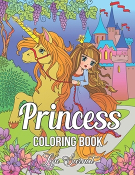 Paperback Princess Coloring Book: Great Coloring Book for Adults Relaxation and Stress Relief Book