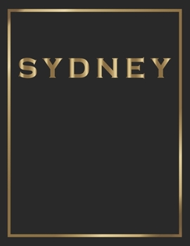 Paperback Sydney: Gold and Black Decorative Book - Perfect for Coffee Tables, End Tables, Bookshelves, Interior Design & Home Staging Ad Book