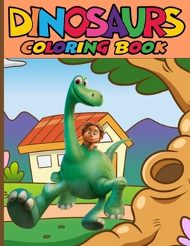 Paperback Dinosaur coloring book: Dinosaur coloring book for kids ages 4-8, A Fun Gift for Boys and Girls Book