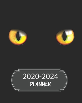 Paperback 2020-2024 Planner: 5 Year Monthly Weekly Planner Calendar Schedule Organizer 60 Months With Holidays and Inspirational Quotes (Yellow Cat Book