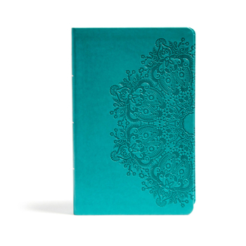 Imitation Leather CSB Large Print Personal Size Reference Bible, Teal Leathertouch, Indexed [Large Print] Book