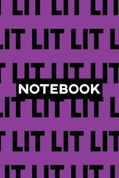 Paperback Notebook: Lit Typography Meme Pattern Book
