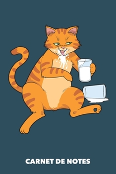 Carnet de Notes: Une grande nuit de miaulement A5 blanc - 120 pages pour propriétaires de chats (French Edition)