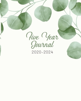Paperback Five Year Journal 2020-2024: 5-Years to Record Personal Memories in Sweet Diary Book