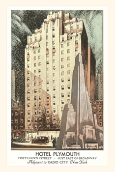 Paperback Vintage Journal Hotel Plymouth, New York City Book