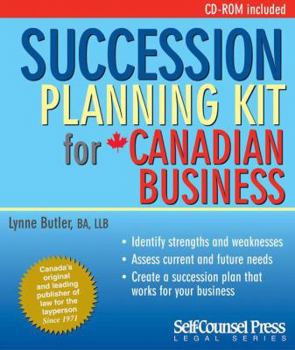 Paperback Succession Planning Kit for Canadian Business Book