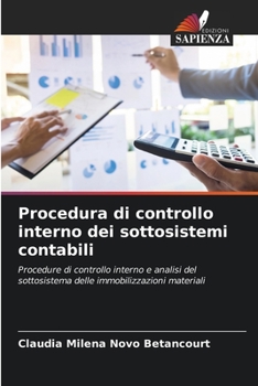 Paperback Procedura di controllo interno dei sottosistemi contabili [Italian] Book