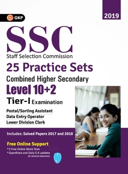 Paperback SSC 2020 - CHSL (Combined Higher Secondary 10+2 Level) Tier I - 25 Practice Sets Book