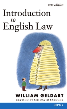 Paperback Introduction to English Law: (Originally Elements of English Law) Book