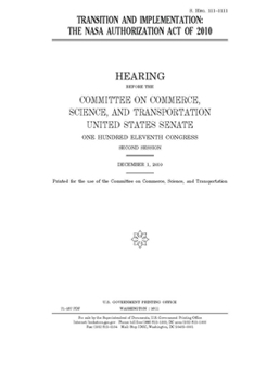 Transition and implementation  : the NASA Authorization Act of 2010