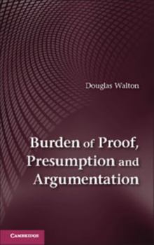 Paperback Burden of Proof, Presumption and Argumentation Book